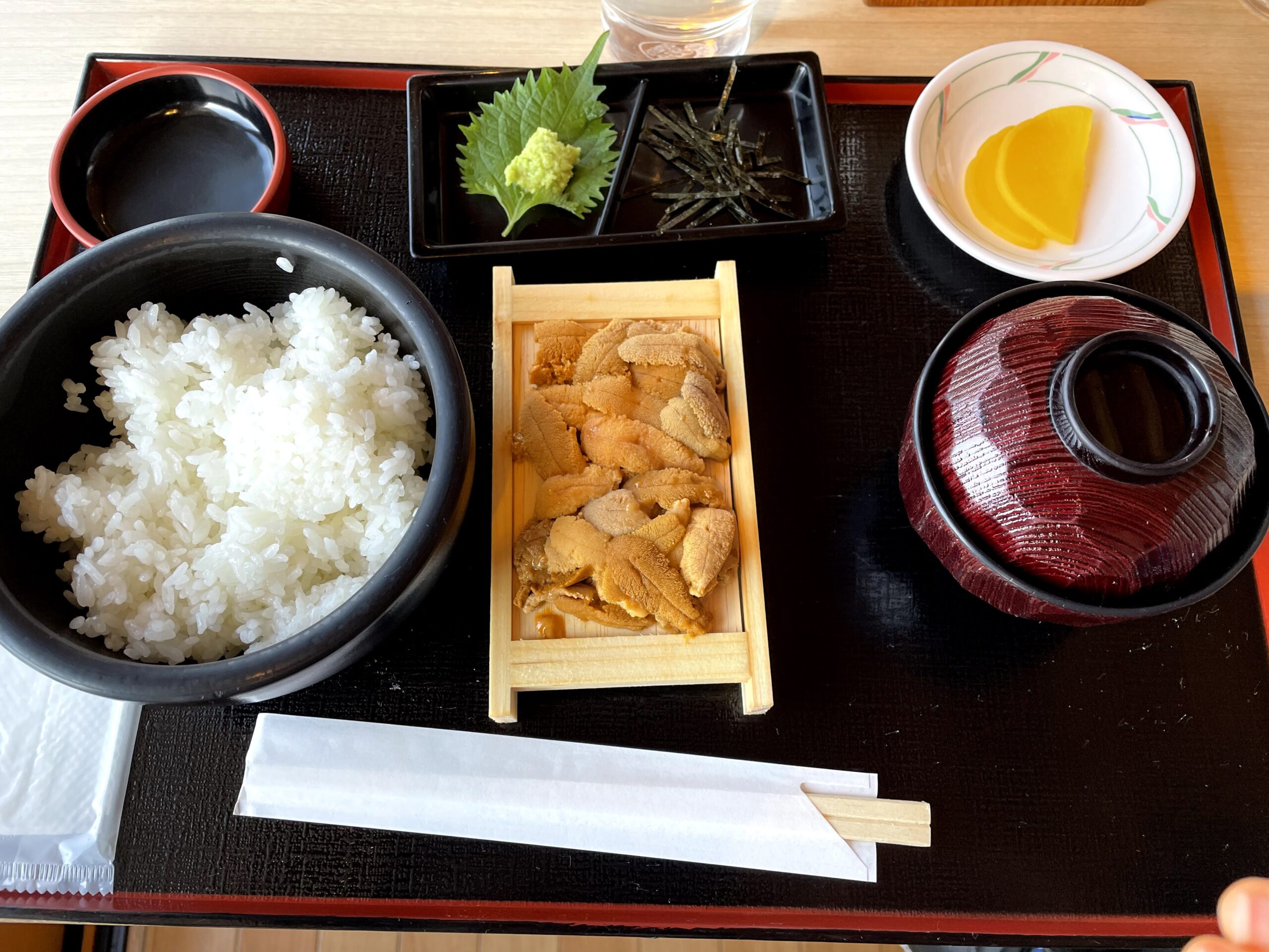 道の駅あぷた、うに丼