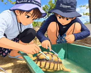 ルネッサンスリゾートオキナワ　リクガメとの触れ合い