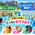 定山渓ビューホテルと洞爺サンパレス比較
